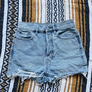 Pacsun denim high waisted shorts